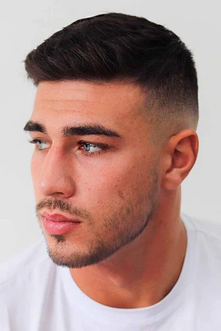 Crew Cut with Mid Taper Fade