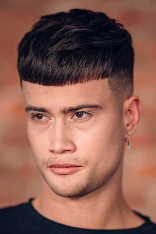 Crop Top with Mid Taper Fade