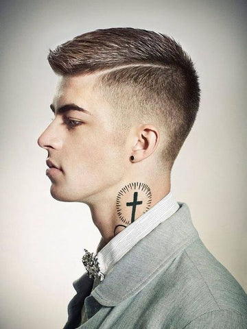 Mid Taper Fade with Line Up