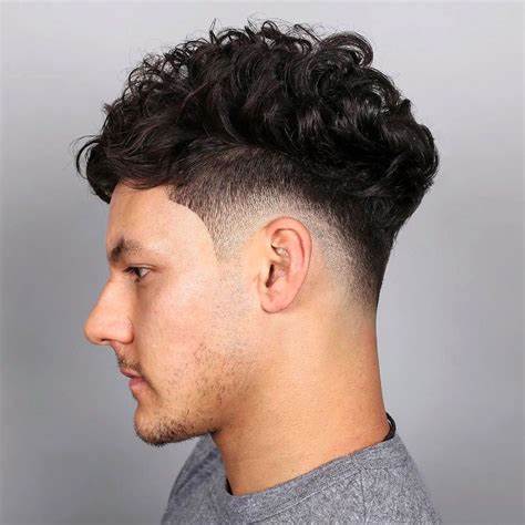 Drop Fade + Curls or Coils