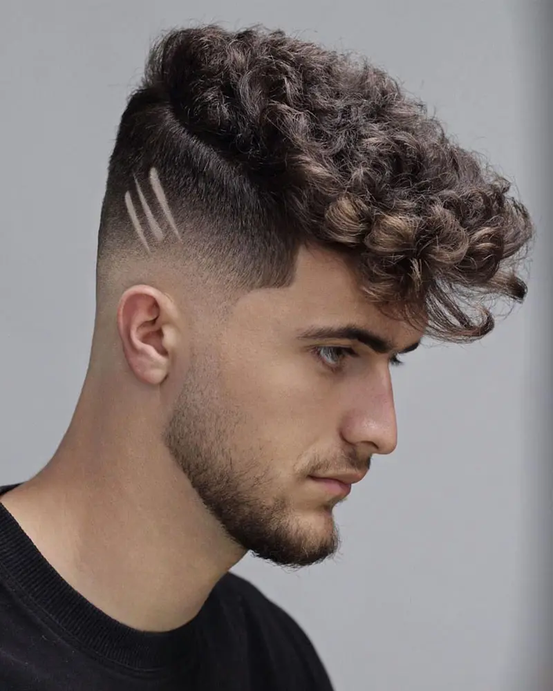 Faded Sides with Faux Hawk and Design