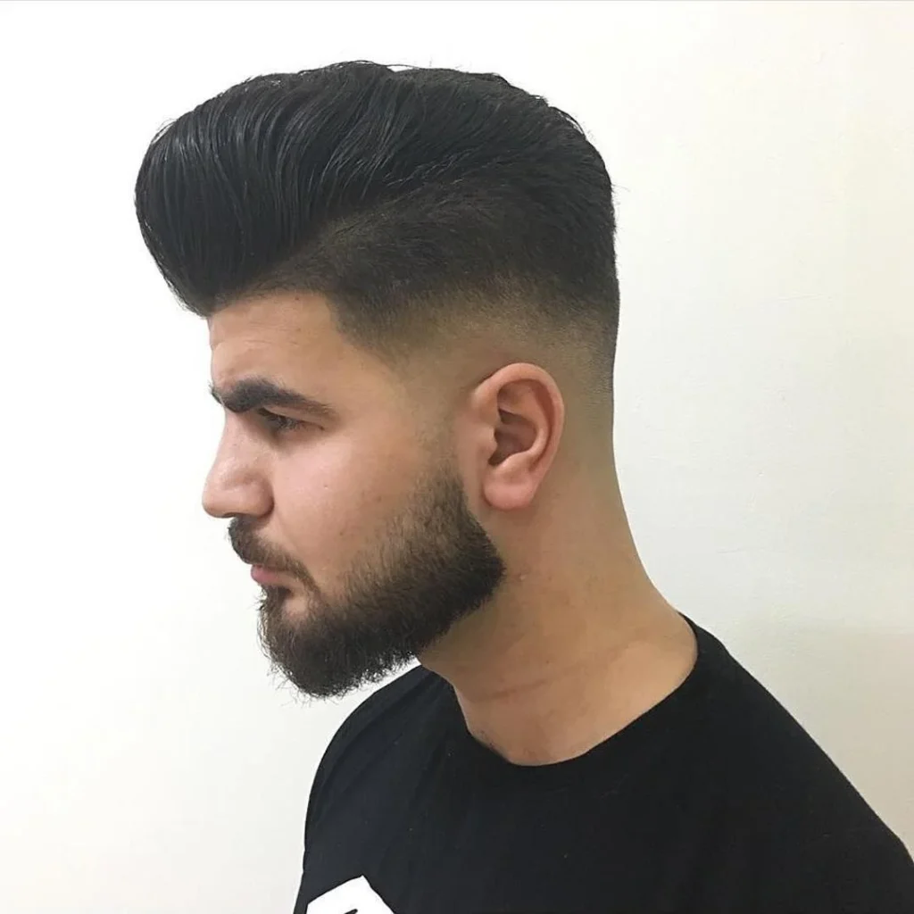 High Fade + Pompadour