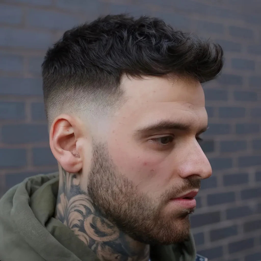 Mid Fade + Textured Crop