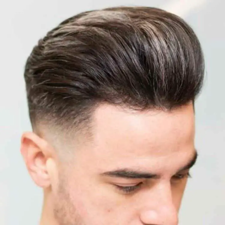 Scissor Fade + Classic Pompadour
