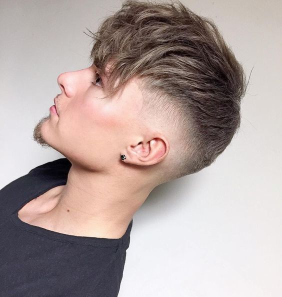 Sharp Angular Fringe Mid Taper Fade
