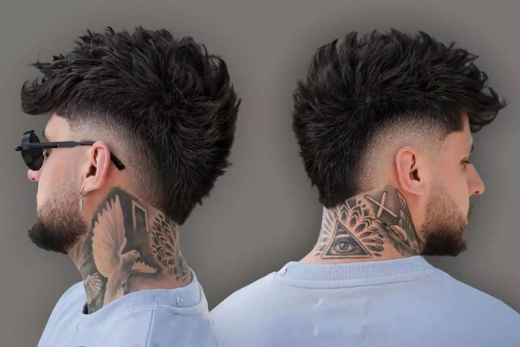 Burst Fade + Mullet