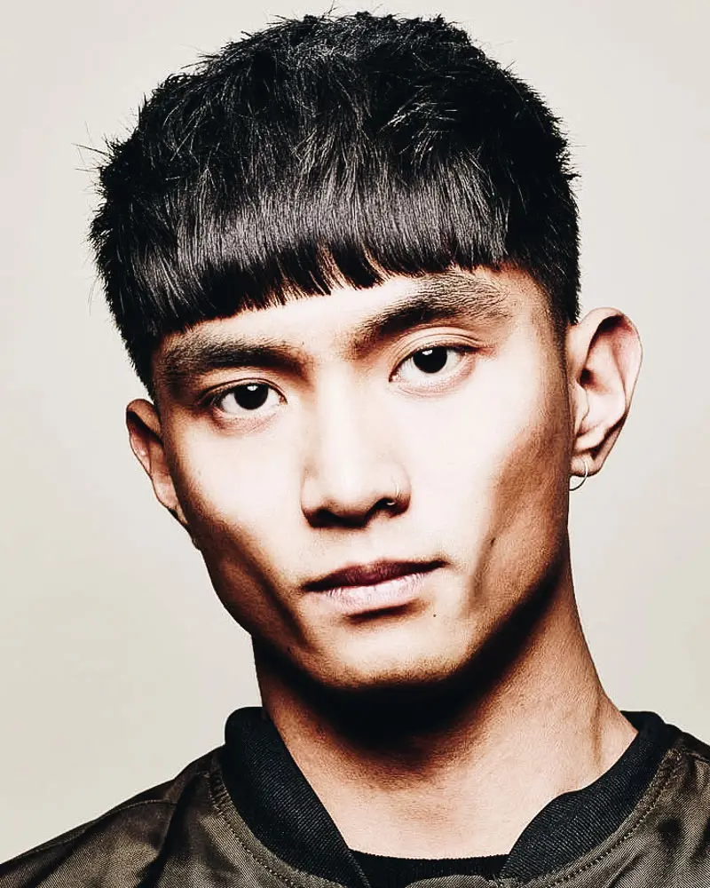 Messy Undercut With Bangs