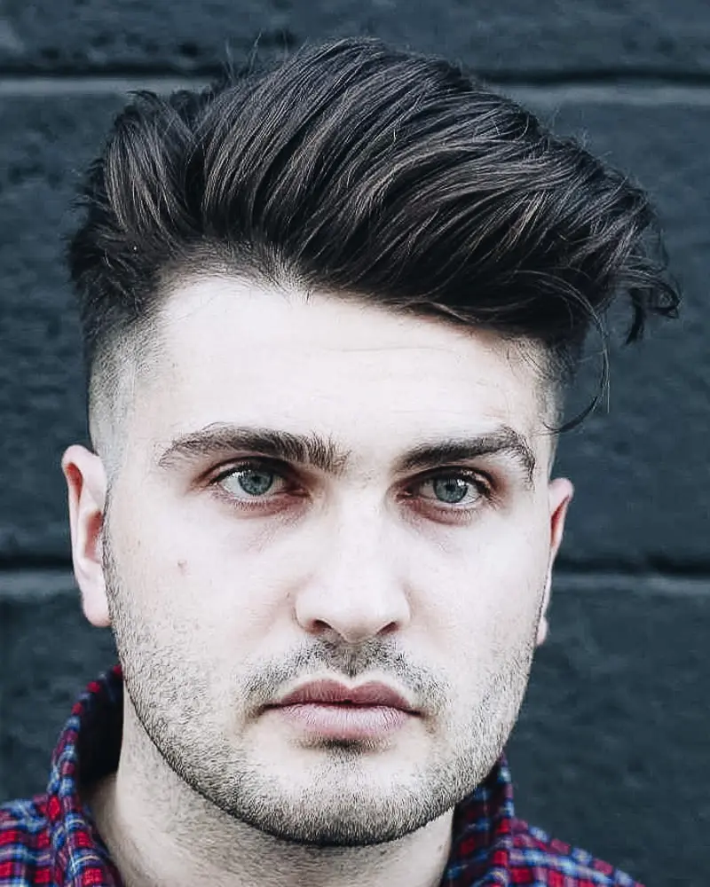 Short Modern Quiff With Faded Sides