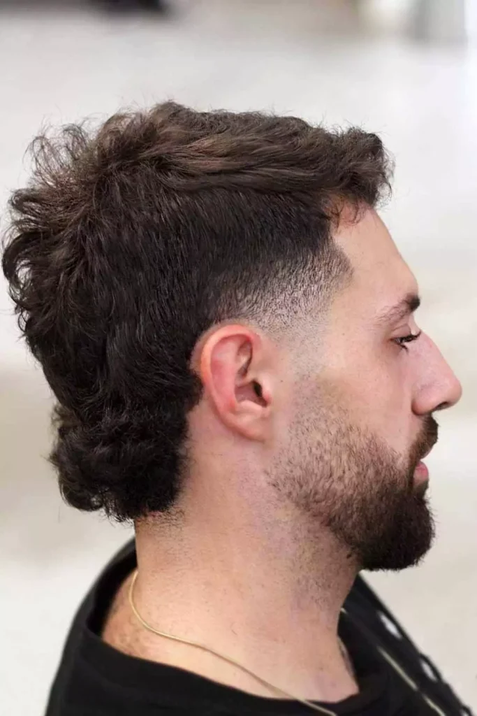 Mid Taper Fade Mullet