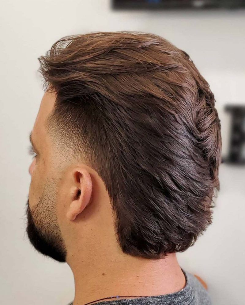 Mid Taper Fade Mullet