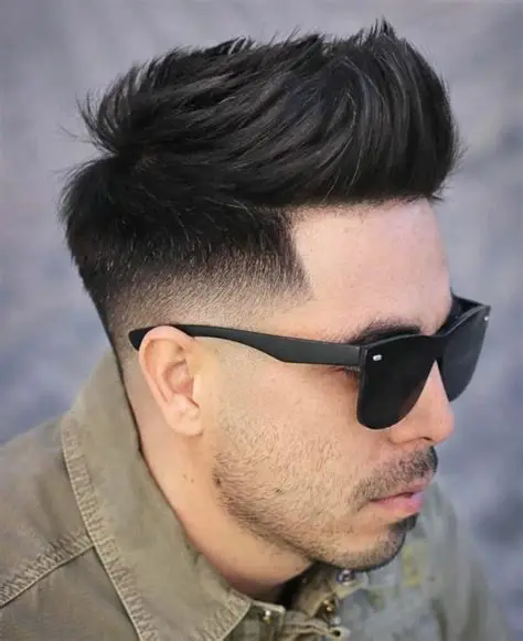 Mid Taper Fade Quiff 