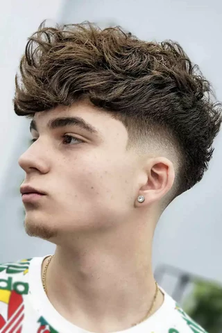Mid Taper Fade for Fluffy Hair