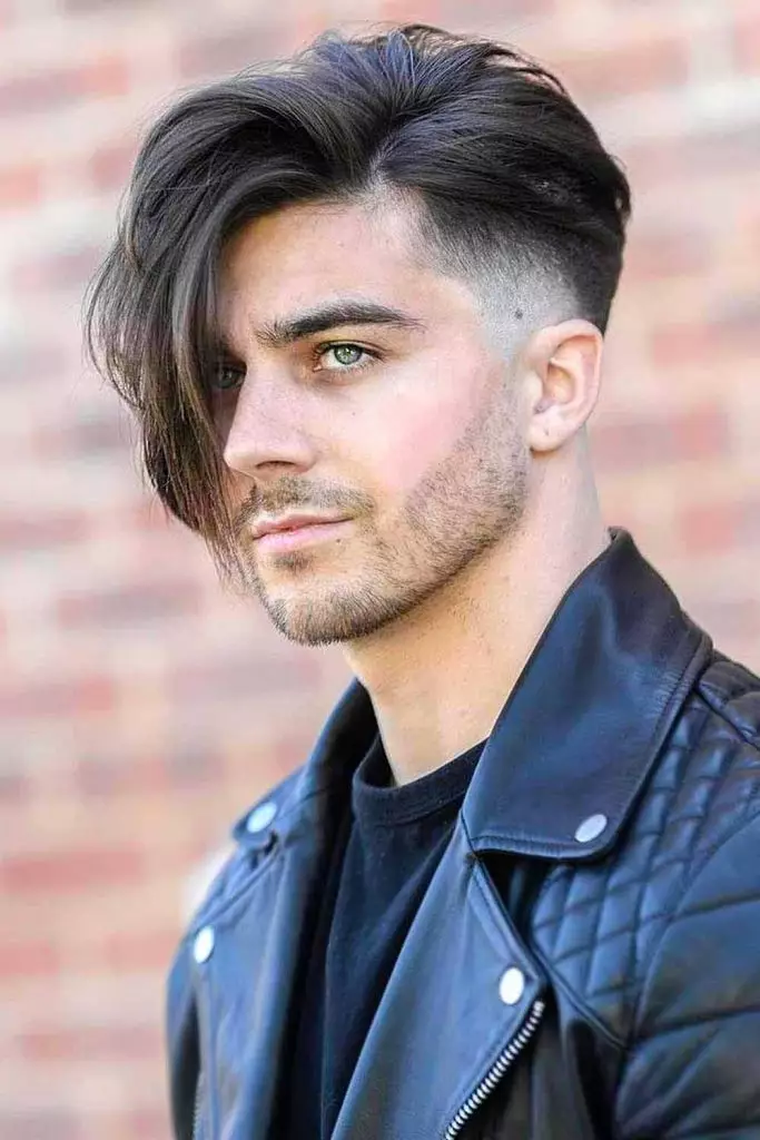 Mid Taper Fade with Long Hair