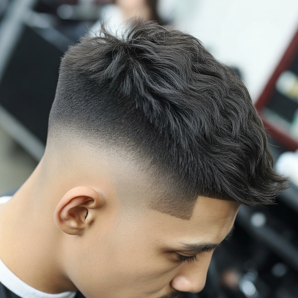 Low Drop Taper with Messy Hair Complete Styling Guide