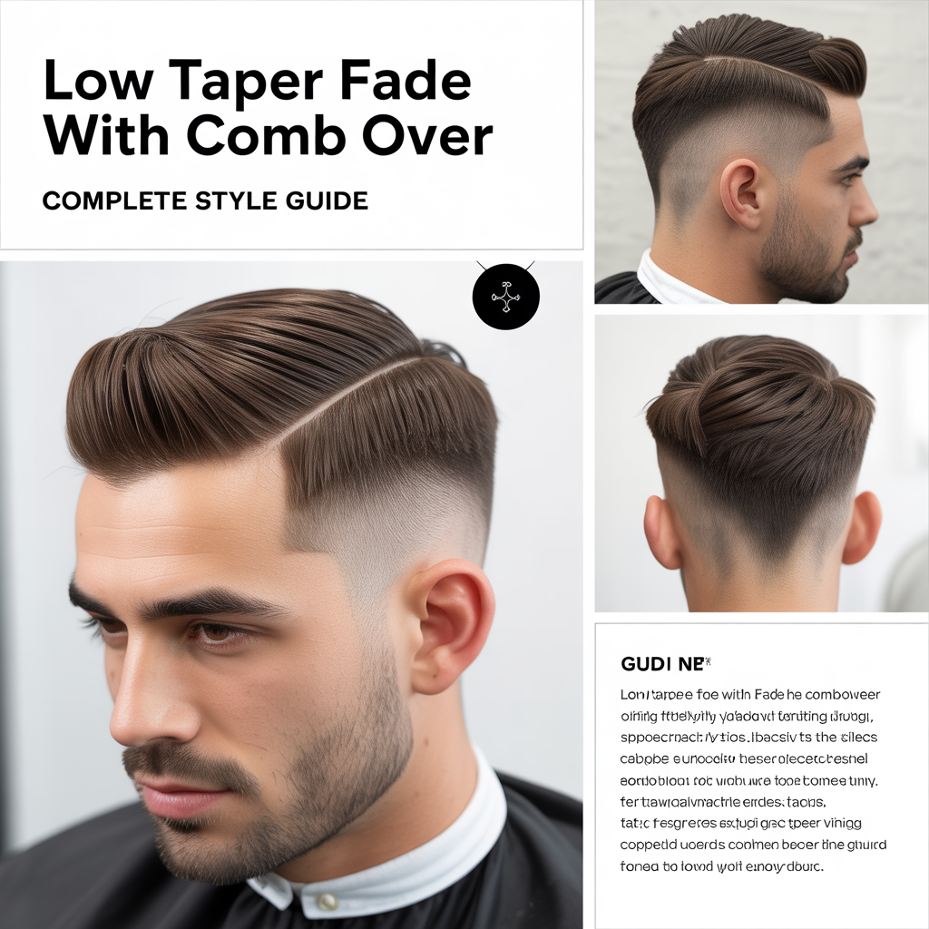 Low Taper Fade with Comb Over
