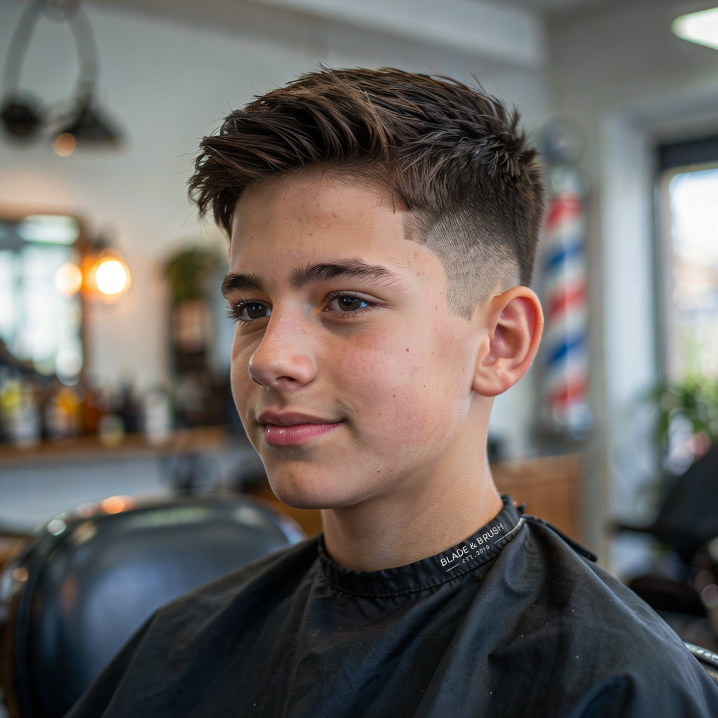 High Taper Fade with Quiff
